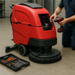 Walk Behind Floor Sweeper Rental for spotless industrial floors