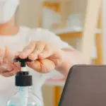 Durable Metal Hand Sanitizer Stand for Any Space