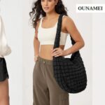Shop Cozy CarryAll Quilted Hobo Online | Ounamei
